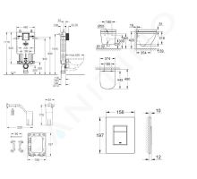 Grohe Uniset Set předstěnové instalace (1)