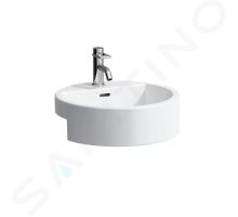 Laufen Living Umyvadlo zápustné 46x46 cm, s 1 otvorem pro baterii, bílá Laufen Living Umyvadlo zápustné 46x46 cm, s 1 otvorem pro baterii, bílá
