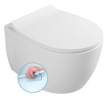 SENTIMENTI závěsná WC mísa, Rimless, 36x51cm, bílá