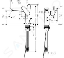 Hansgrohe Talis E Umyvadlová baterie s výpustí (1)