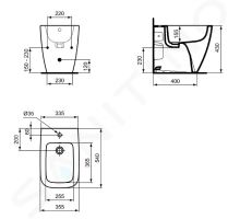 Ideal Standard i.Life B Stojící bidet (1)