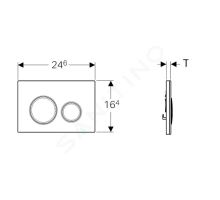 Geberit Sigma21 Ovládací tlačítko splachování (1)