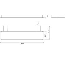 Emco Loft lišta pro doplňky 40 cm chrom (1)