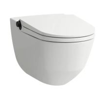 Laufen Cleanet Riva Elektronický bidet s keramikou, závěsný, Rimless, SoftClose, LCC, bílá/matná černá Laufen Cleanet Riva Elektronický bidet s keramikou, závěsný, Rimless, SoftClose, LCC, bílá/matná černá