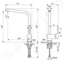 Ideal Standard Ceralook Dřezová baterie (1)