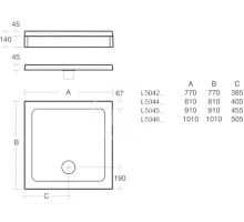 Ideal Standard Simplicity Stone sprchová vanička čtverec (3)