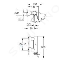 Grohe Plus Sprchová baterie (1)