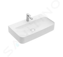 Villeroy & Boch Finion Umyvadlo se skrytým přepadem, 80x47 cm, s CeramicPlus, alpská bílá Villeroy & Boch Finion Umyvadlo se skrytým přepadem, 80x47 cm, s CeramicPlus, alpská bílá