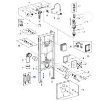 Grohe Rapid SL Předstěnový instalační set pro závěsné WC (2)