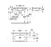 Grohe Essence Umyvadlo s přepadem 80x46 cm (1)