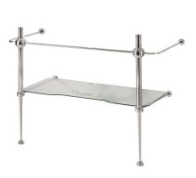 WALDORF konstrukce pro umyvadlo 80cm se skleněnou poličkou, chrom