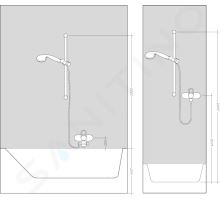 Hansgrohe Raindance Select E Sprchový set 120 s termostatem Ecostat Select (2)