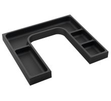 LINDO "U" organizér 372x36x323mm, plast, antracit